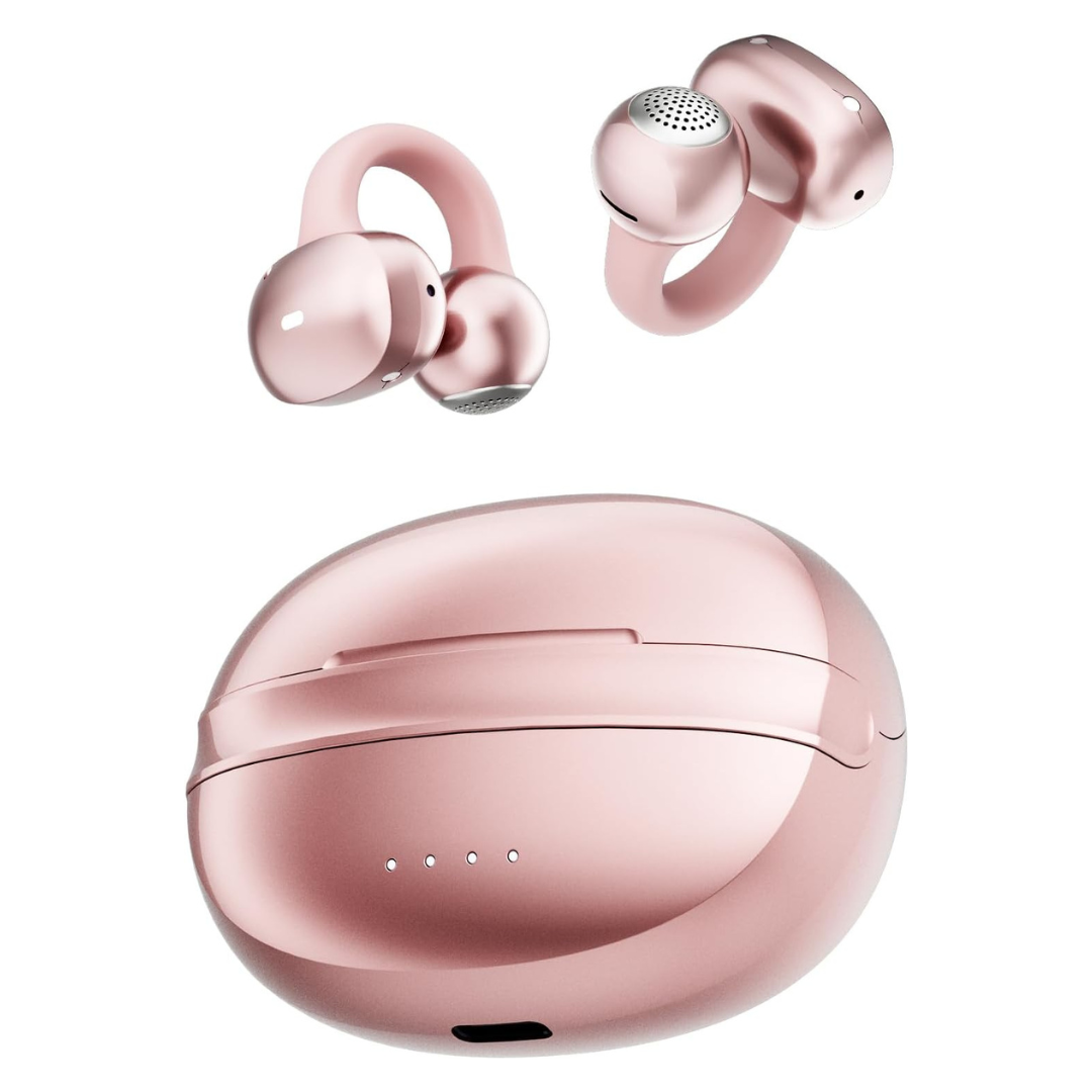 Wireless Clip-On Earbuds With Clear Call Mics & 3D Soundstage