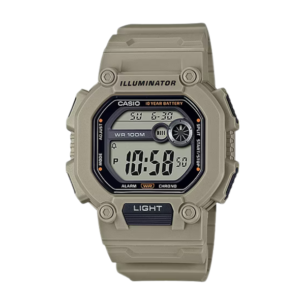 Casio W737HX Series Men's Digital Watch (Beige/XL Strap)