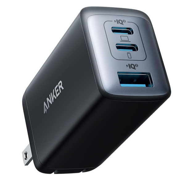 65W Anker 735 3-Port USB-C & USB-A Foldable Wall Charger
