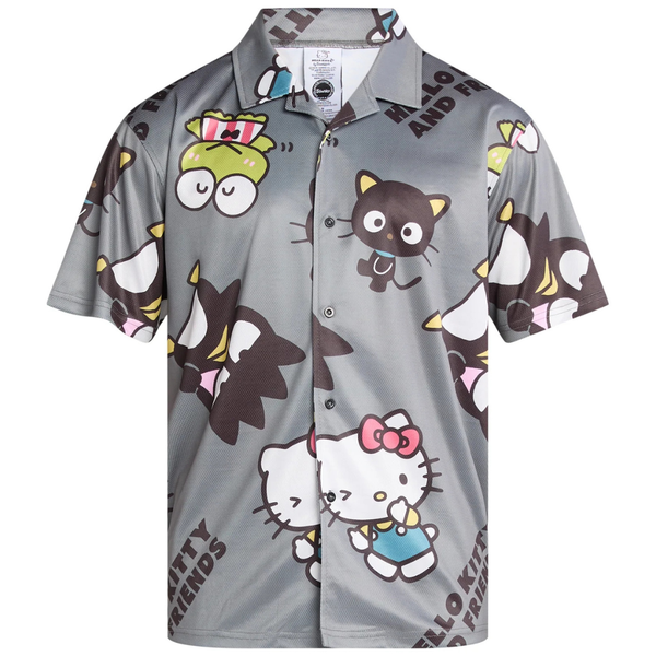 Hello Kitty And Friends Men's Graphic Print Mesh Shirt