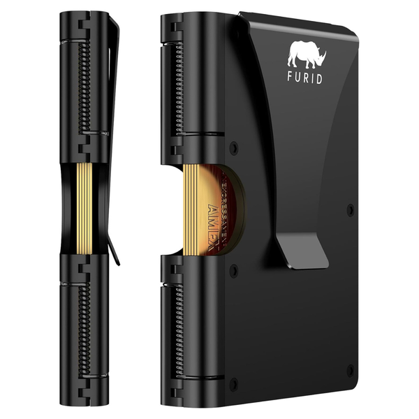 Furid Men's Slim Metal RFID Wallet