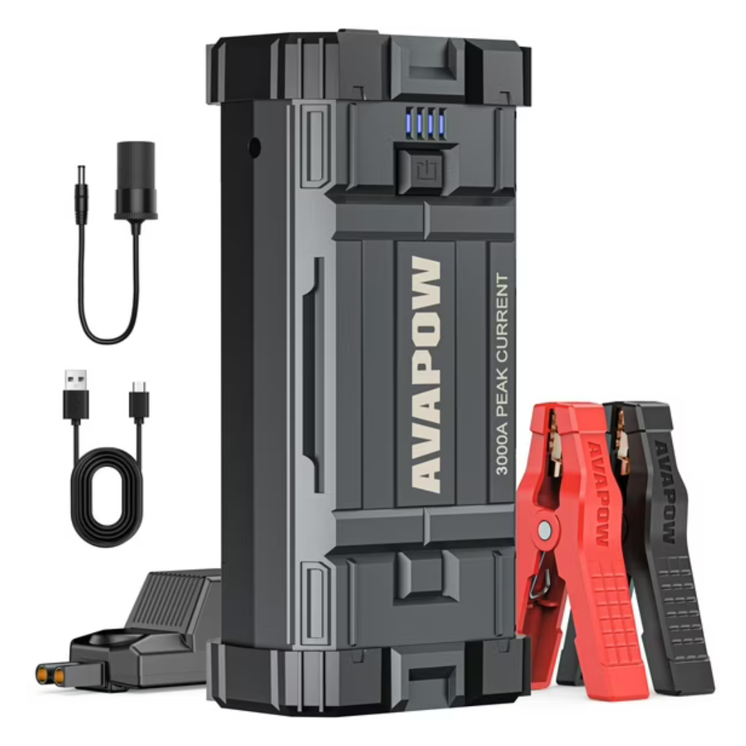 AVAPOW 3000A 12V Peak 23800mAh Battery Jump Starter