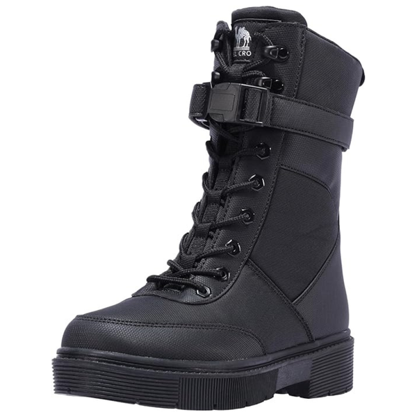 Camel Crown Women's Lace-Up Mid Calf Boots