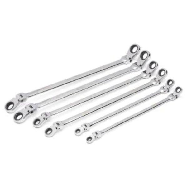 6-Piece GEARWRENCH 90-Tooth 12 Point Metric GearBox Double Flex Ratcheting Wrench Set