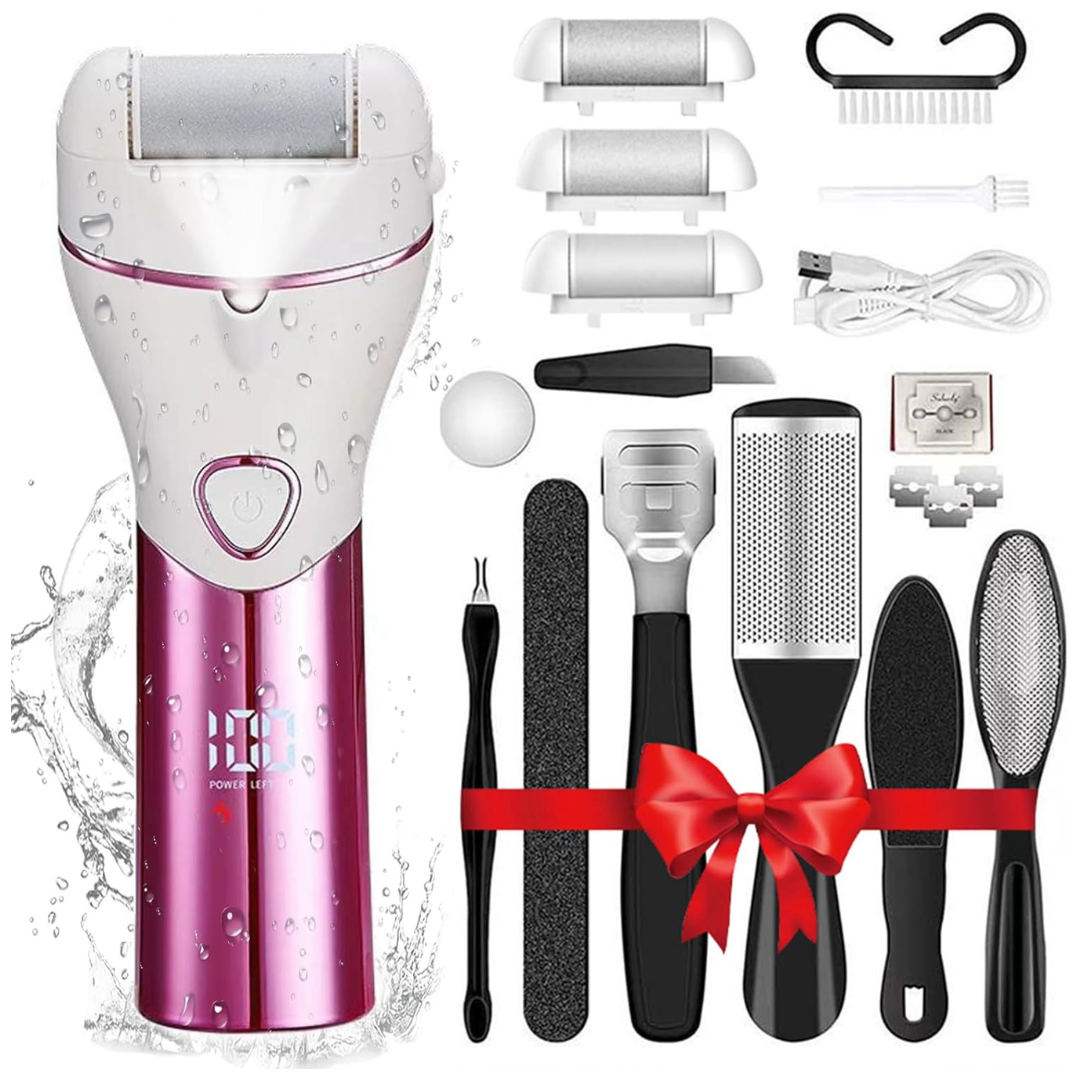 Electric Foot Callus Remover Pedicure Kit (5688PINK)