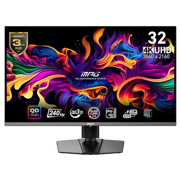 32" MSI MPG 321URX 4K UHD 240Hz 0.03ms HDR QD-OLED Freesync Gaming Monitor