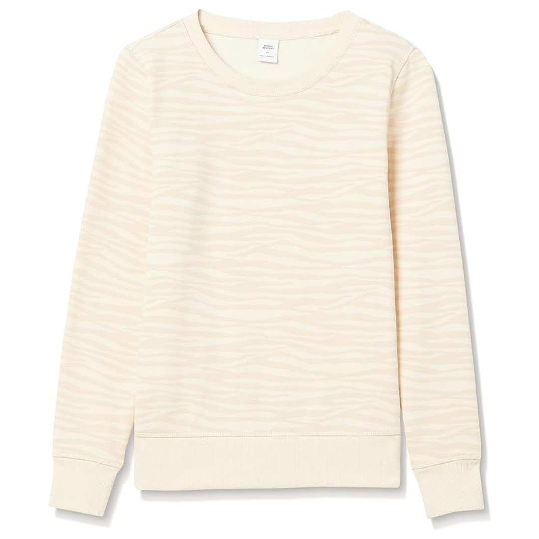 Amazon Essentials Women's Fleece Crewneck Pullover Sweatshirt