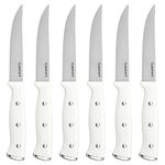 6-Piece Cuisinart White Triple Rivet Steak Knife Set (C77WTR-6PSK)