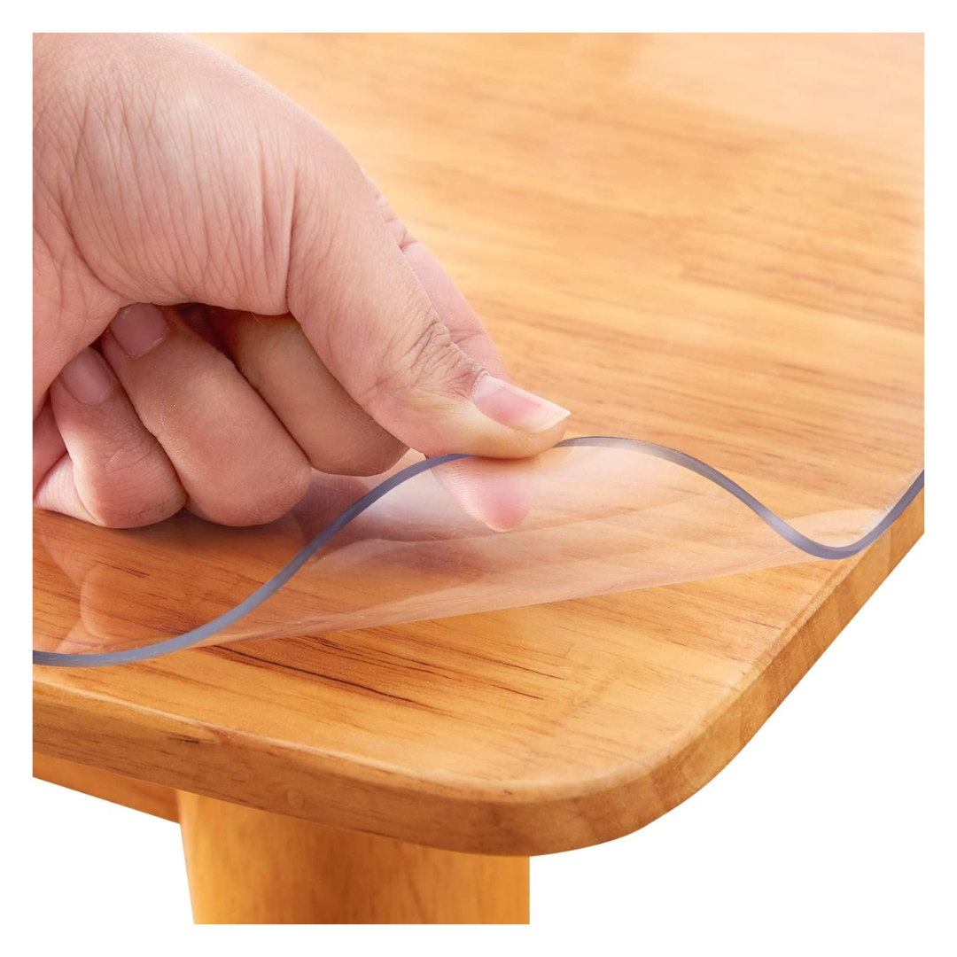 14" x 24" Clear Plastic PVC Table Protector With Free Mouse Pad