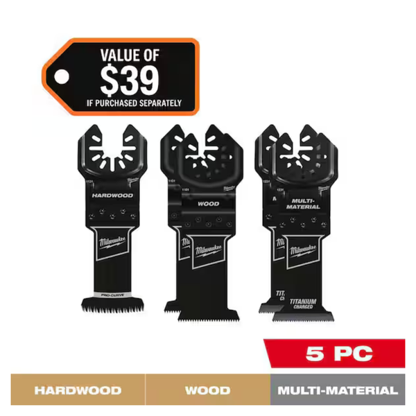 Milwaukee Open-Lok Variety Oscillating Blade Set