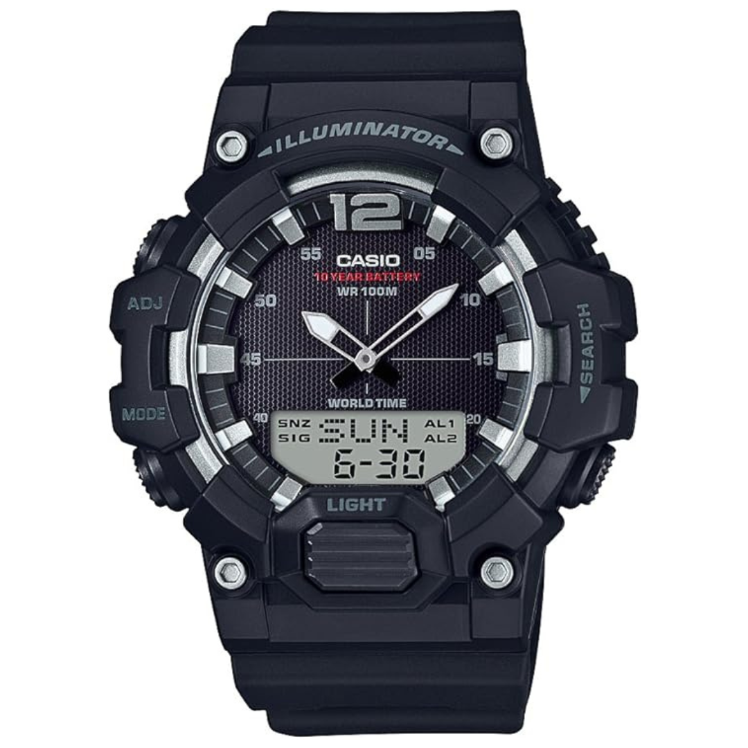 Casio Men's Classic Analog-Digital Display Quartz Watch (Black)