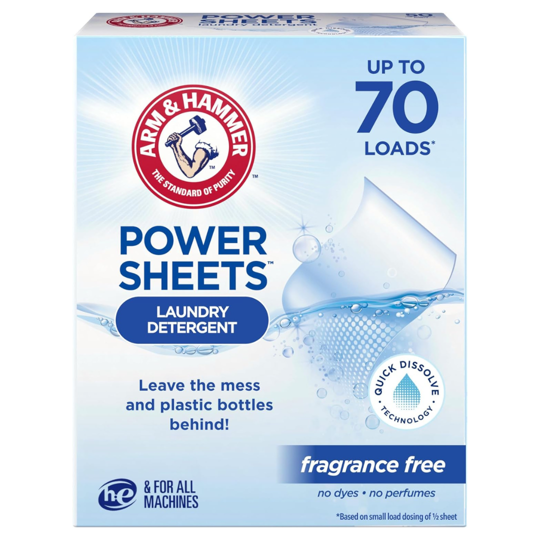 35-Count Arm & Hammer Power Sheets Laundry Detergent