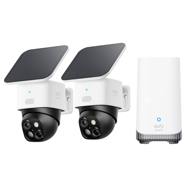 eufy Security SoloCam S340 2-Cam Kit W/ HomeBase S380