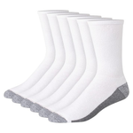 6-Pairs Hanes Men's Max Cushioned Crew Socks