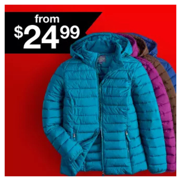 Black Friday Deal: Men's Or Women's Puffers From $24.99 At JCPenney