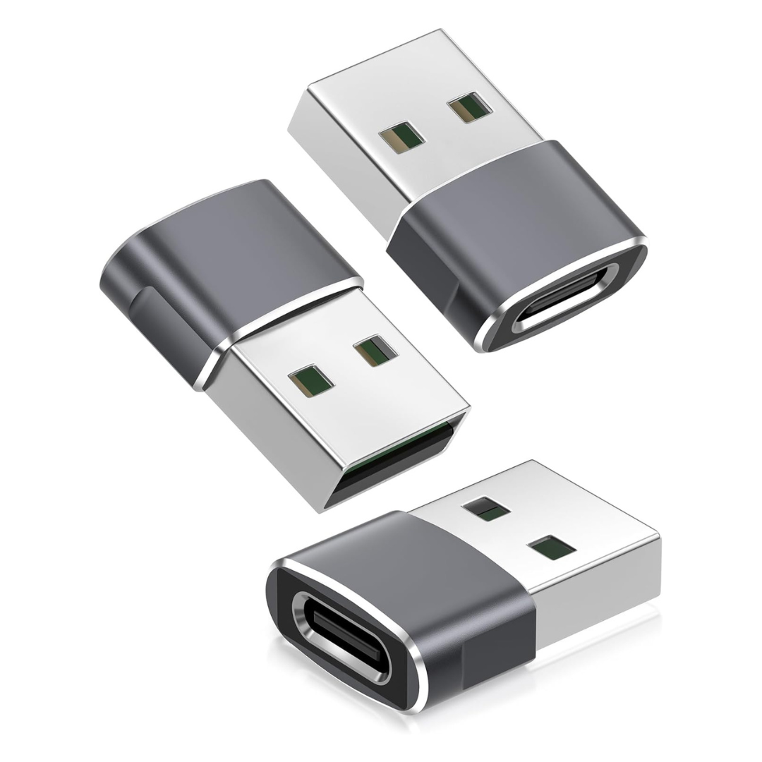 3-Pack Basesailor USB To USB C Adapter For iPhone 17 Pro Max