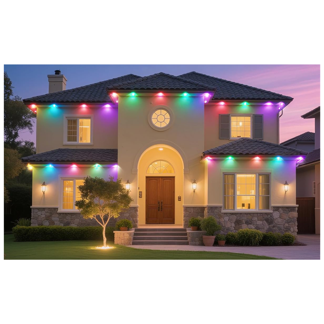 100-Ft All-Weather Permanent RGB LED Outdoor Eave Lights