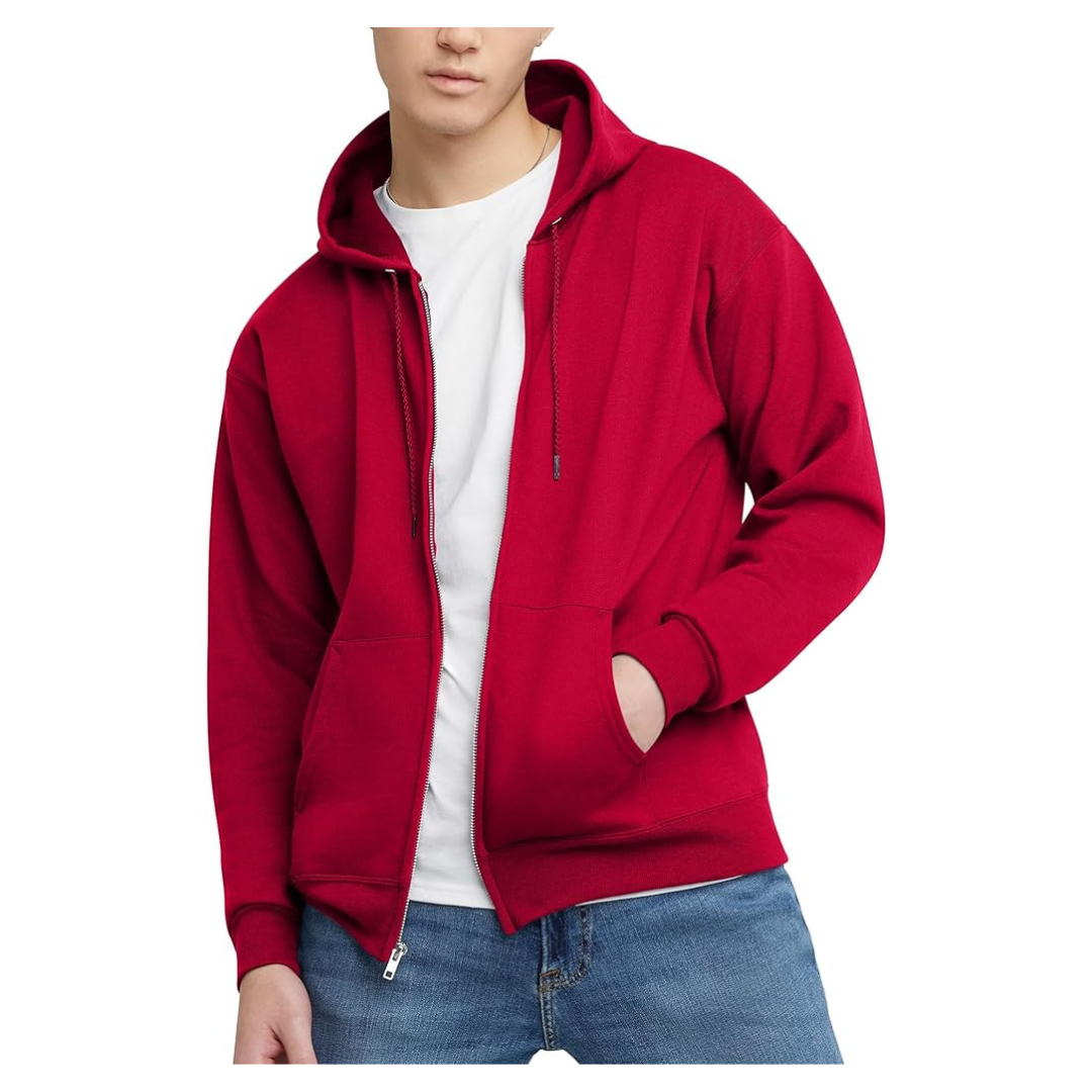 Hanes Men's Full-Zip Eco-Smart Hoodie