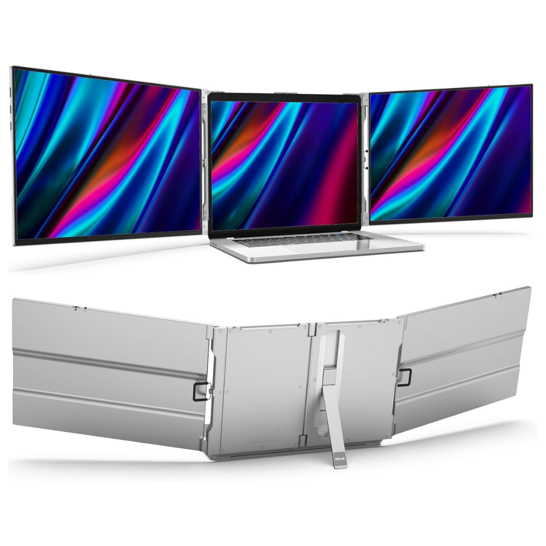 15" FHD 1080P Frameless Al Alloy Triple Screen Laptop