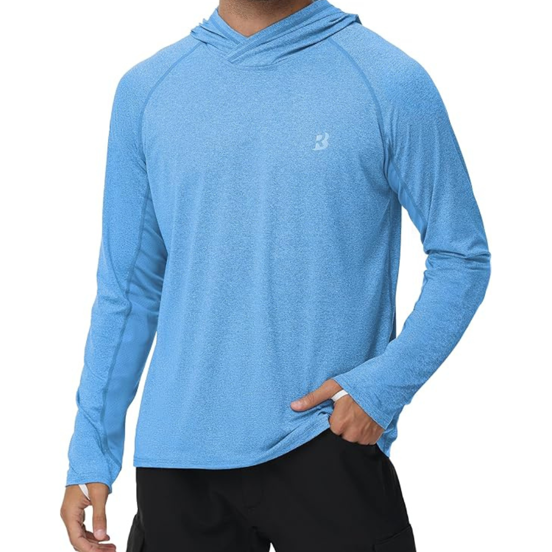 Roadbox Men's UPF 50+ Long Sleeve UV Hoodie (various colors)