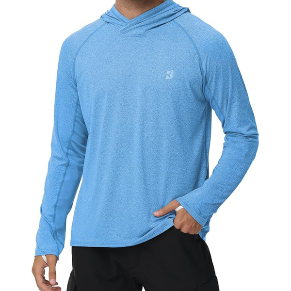Roadbox Men's UPF 50+ Long Sleeve UV Hoodie (various colors)
