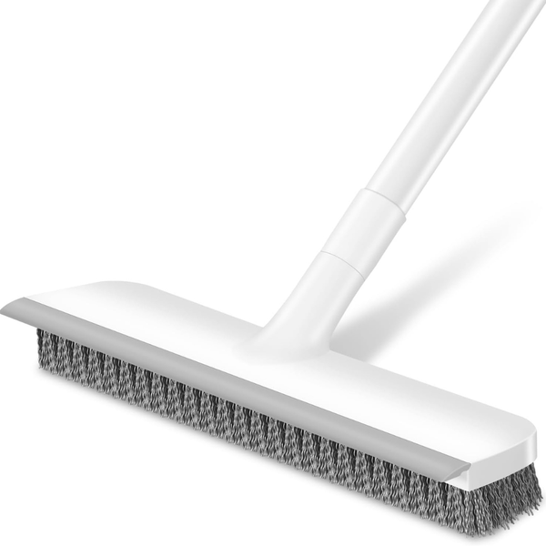 Floor Scrub Brush with 48" Long Adjustable Handle