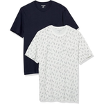 2 Pack Men's Regular-Fit, Short-Sleeve Crewneck Pocket T-Shirts
