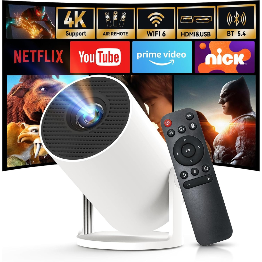 1080P 4K Support Full HD Smart Built-in Apps Projector