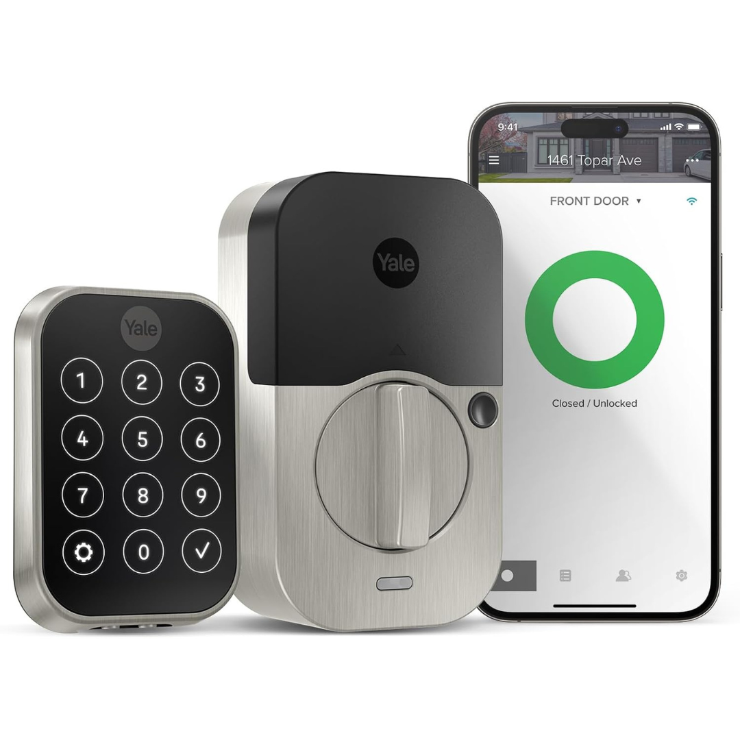 Yale Assure Front Door Satin Nickel Smart Lock with Wi-Fi