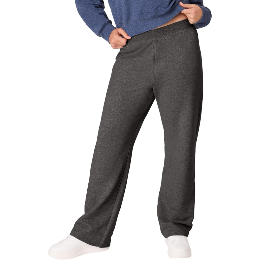 Hanes Women's EcoSmart Open Bottom Leg Sweatpants (all sizes)