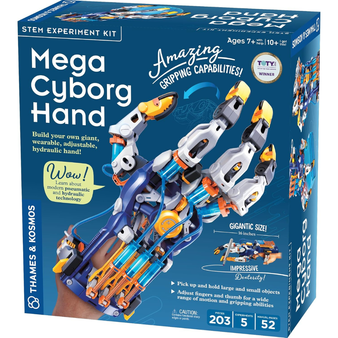 203-Piece Thames & Kosmos Mega Cyborg Hand STEM Experiment Kit