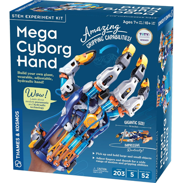 203-Piece Thames & Kosmos Mega Cyborg Hand STEM Experiment Kit