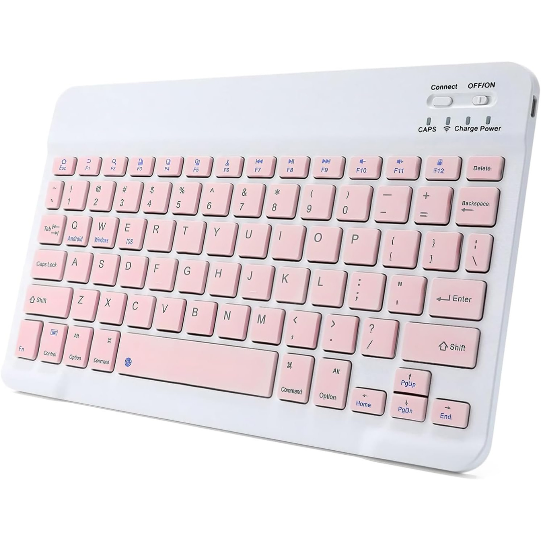 Rechargeable Slim Portable Bluetooth Keyboard (2 Colors)