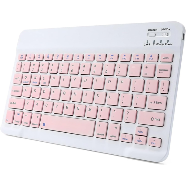 Rechargeable Slim Portable Bluetooth Keyboard (2 Colors)