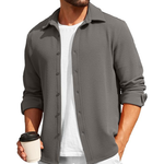 Coofandy Men's Casual Button Down Long Sleeve Jacket Shirt