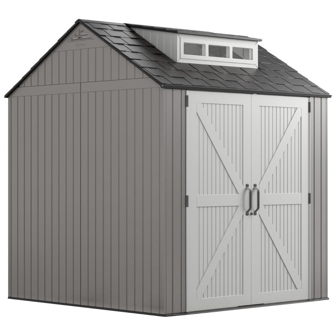 7 x 7ft Rubbermaid Easy Install Storage Shed