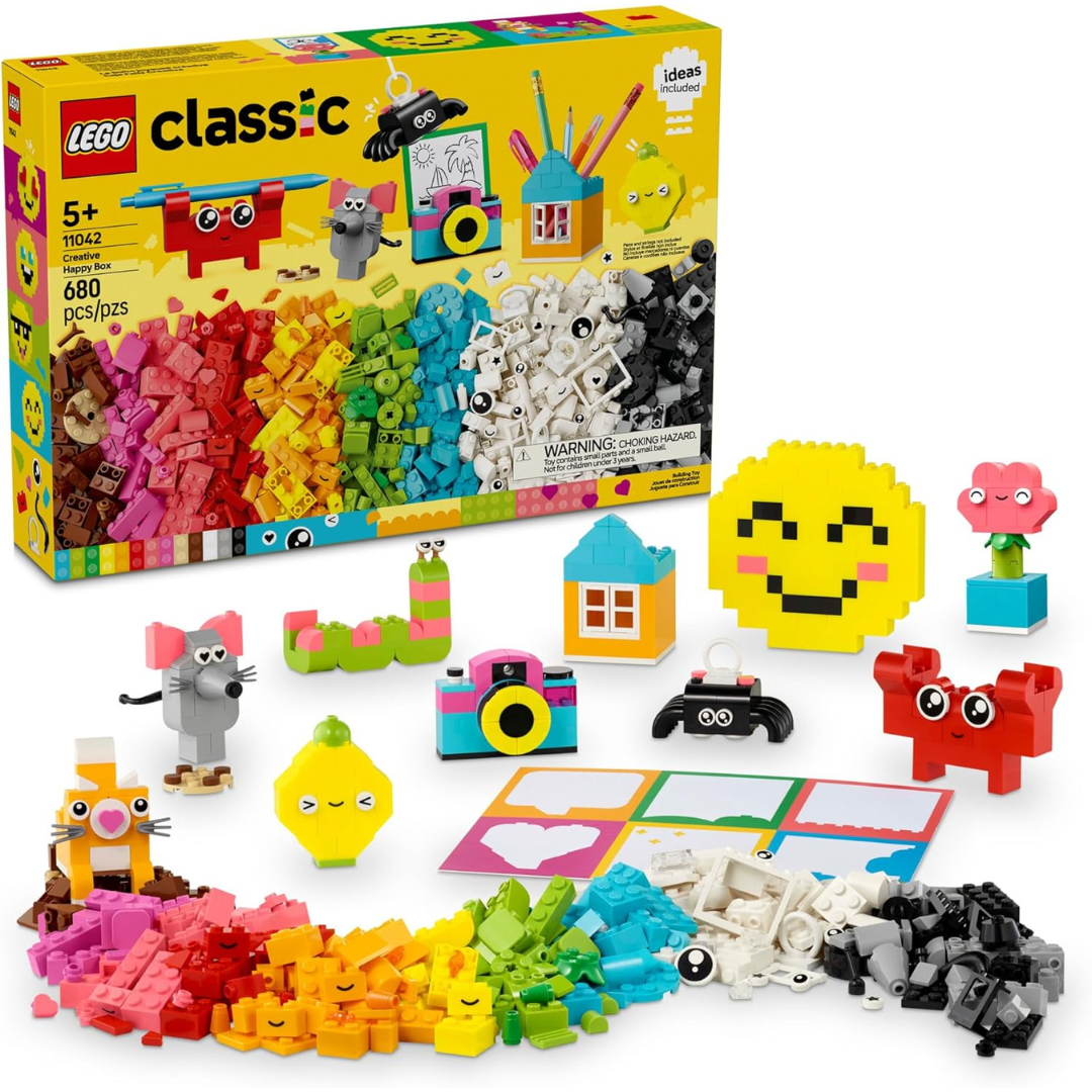 680-Piece LEGO Classic Creative Happy Box Building Toy Set (11042)