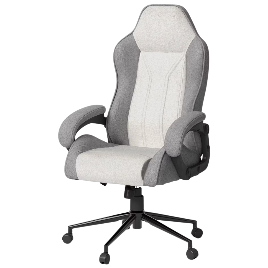 Room Essentials Swivel Upholstered Gaming Chair (Gray)