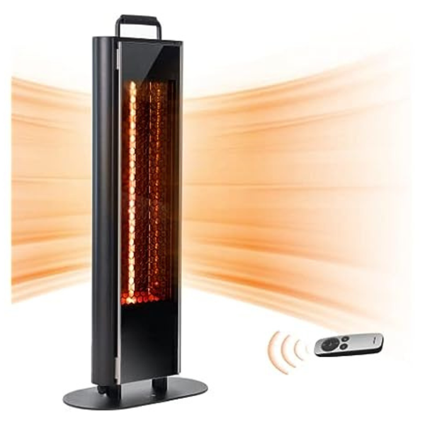EAST OAK 1500W Patio Heater, Table Side Portable Electric Heater