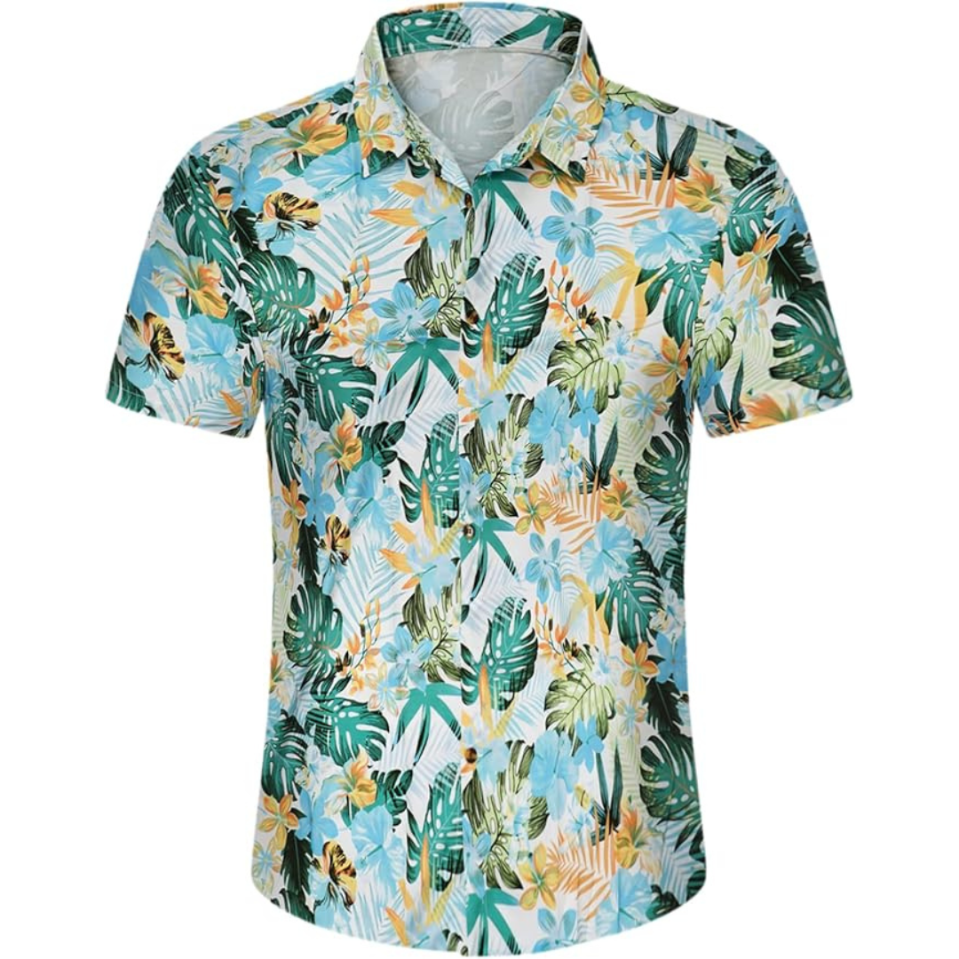 Men's Vintage Tropical Floral Print Hawaiian Shirts (Various)