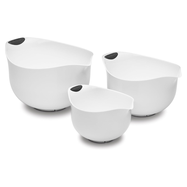 Set Of 3 Cuisinart BPA-Free Mixing Bowls (White)