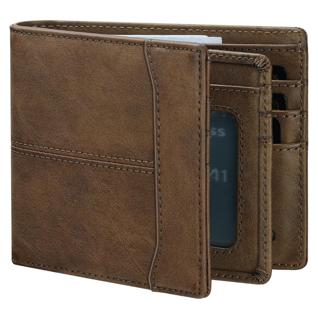 Men's RFID Slim Leather Card Wallet (2 Colors)