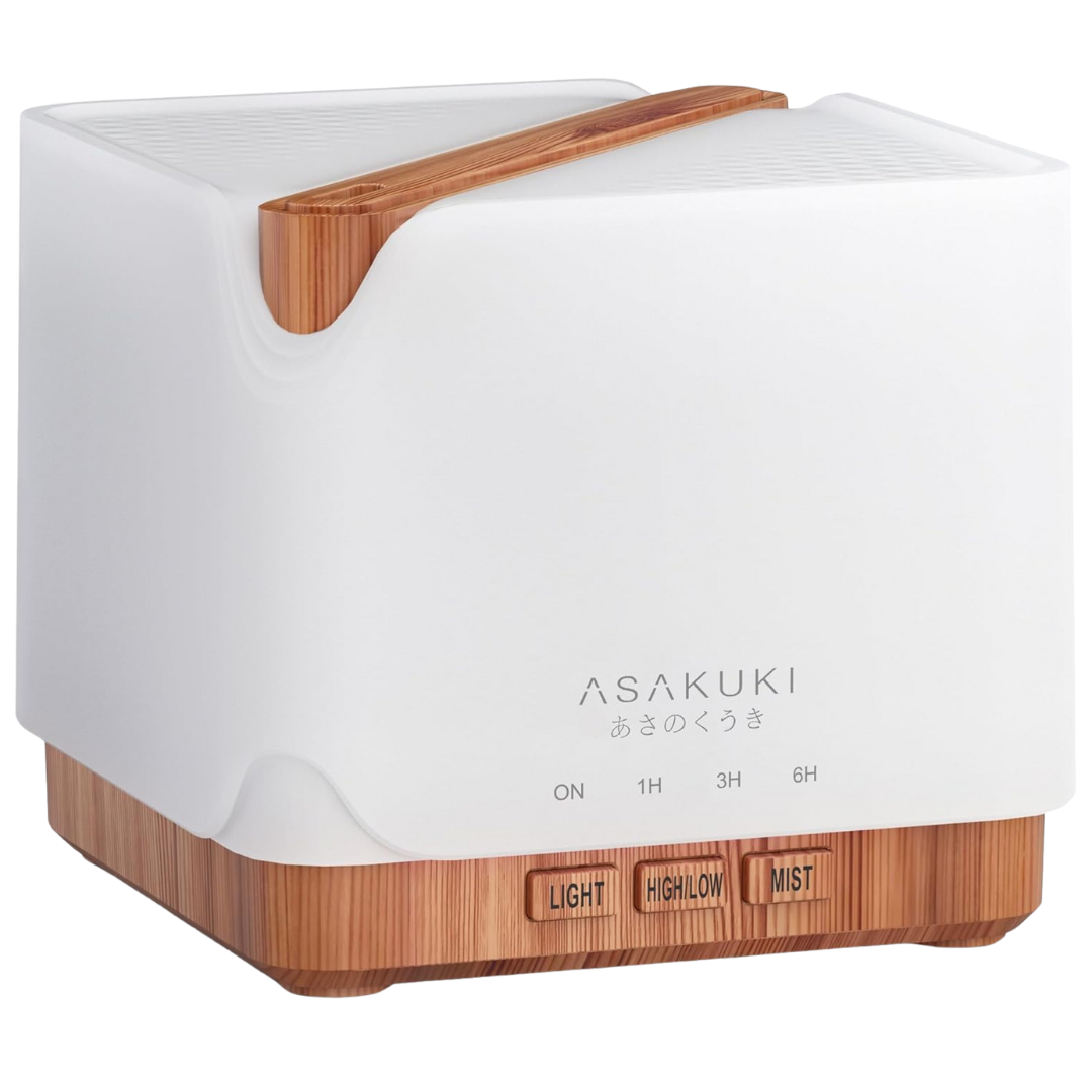 Asakuki 5-in-1 700ml Aromatherapy Essential Oil Diffuser W/ 7-LED Light Colors