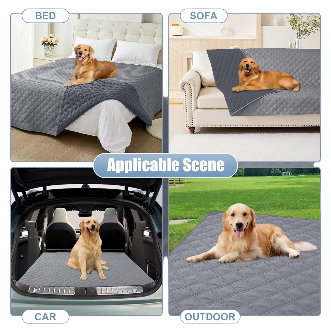 30" x 70" Smiry Waterproof Reversible Dog Sofa Cover & Blanket