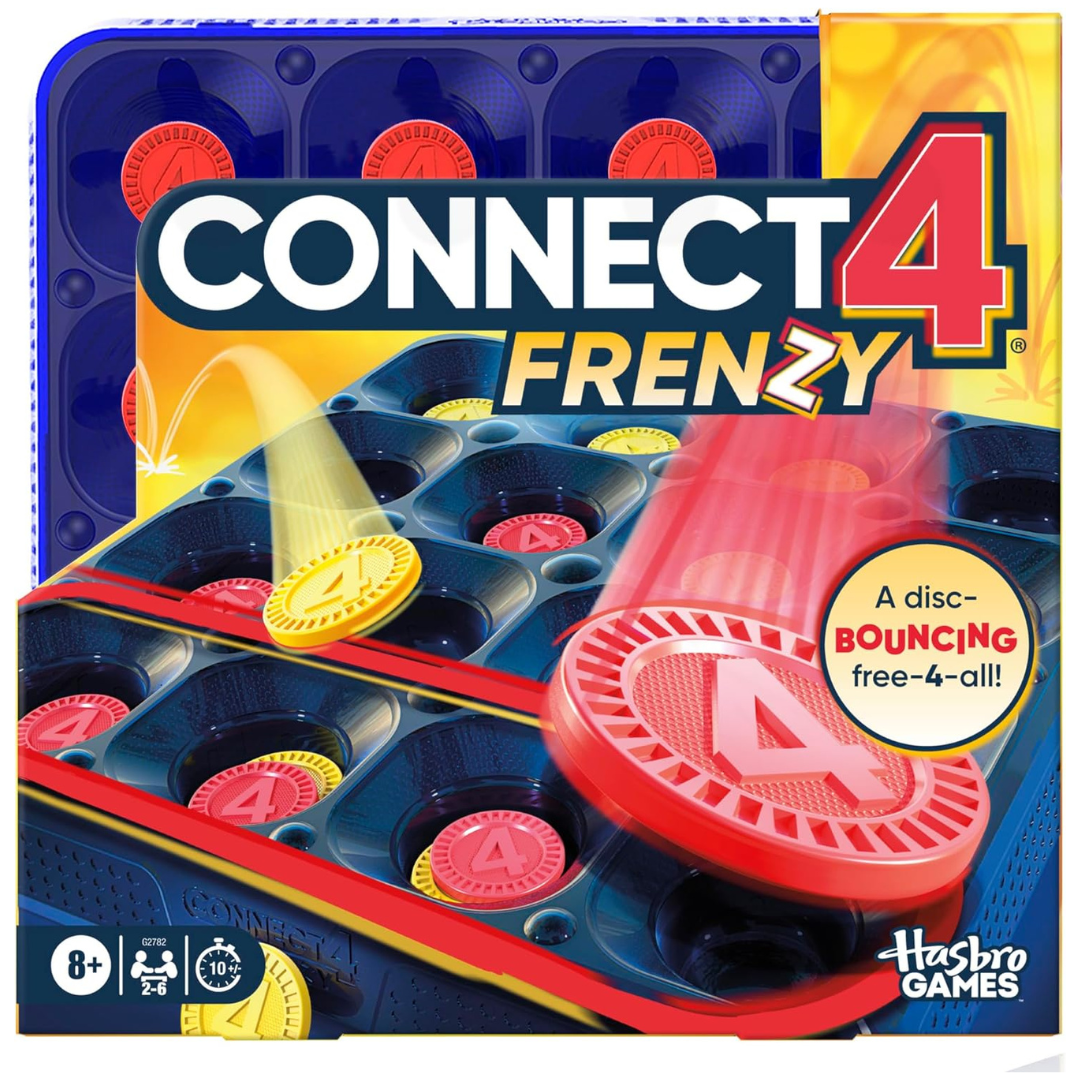 Hasbro Gaming Portable Connect 4 Frenzy Game