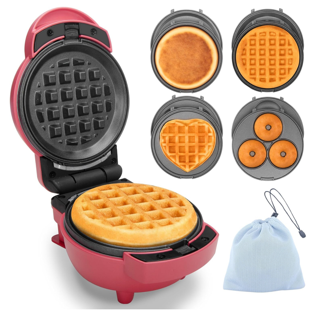 Baker's Friend 4 in 1 Mini Pancakes Maker Machine