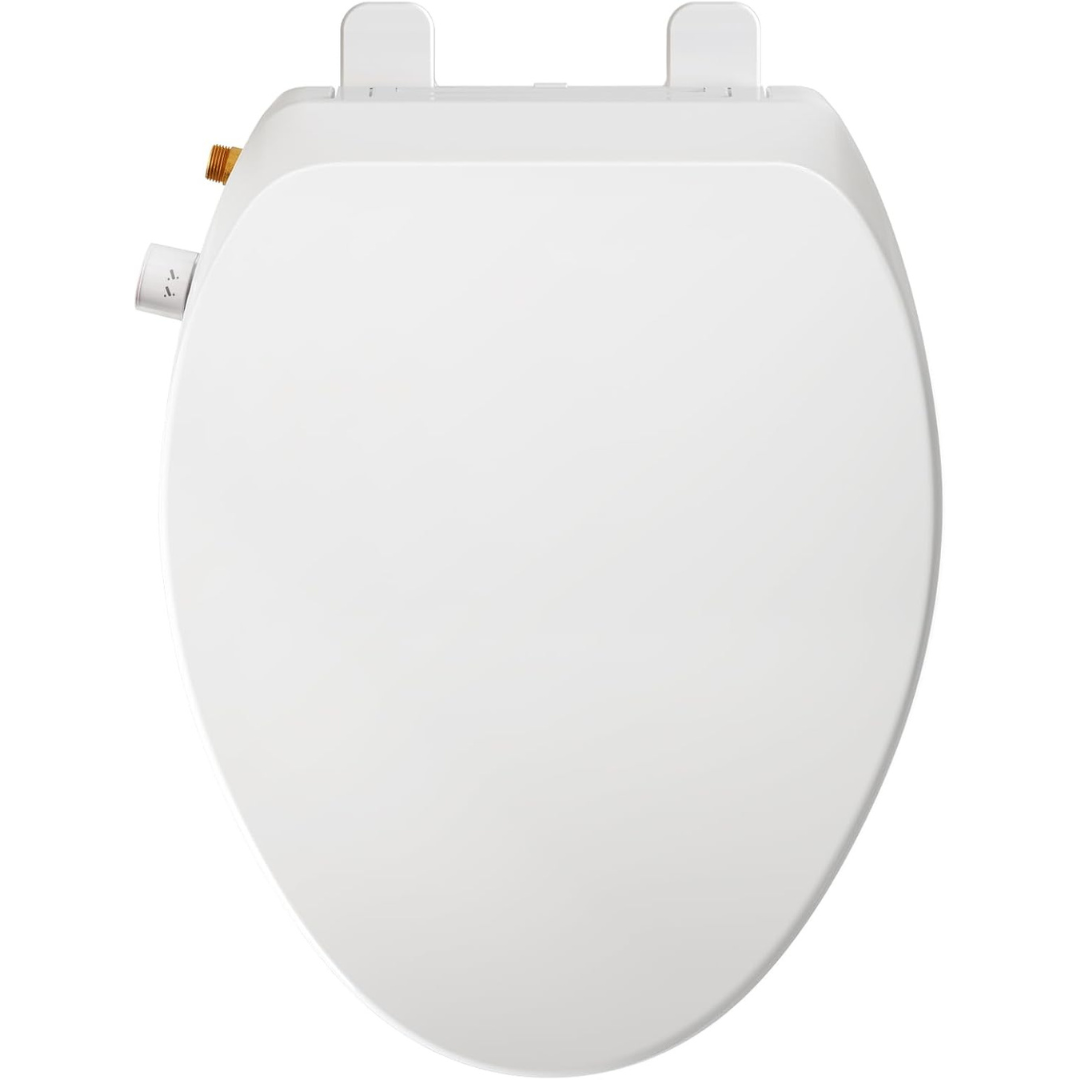 Self-Cleaning Dual Nozzles Elongated Bidet Toilet Seat