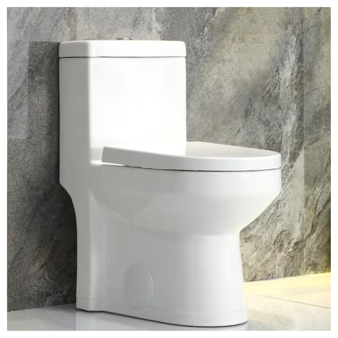 HOROW 0.8/1.28 GPF Dual Flush Round Toilet