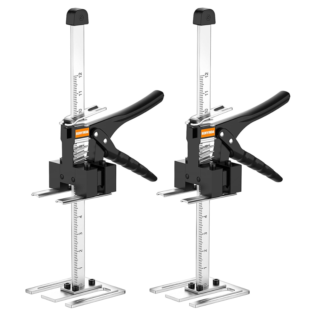 2-Pack 10" Multifunctional Construction & Furniture Lifting Arm Jack