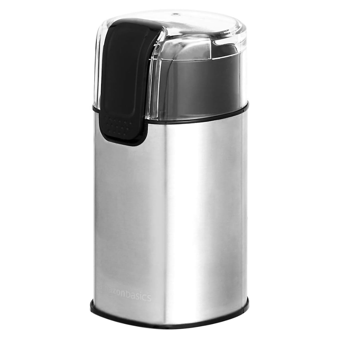 Amazon Basics Stainless Steel Electric Coffee Bean Grinder
